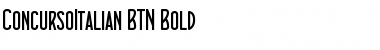 ConcursoItalian BTN Bold Font