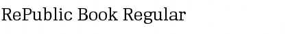 RePublic Book Regular Font