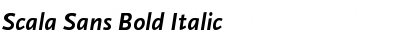 Scala Sans Bold Italic Font