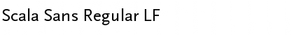 Scala Sans Regular LF Font