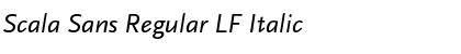 Scala Sans Regular LF Italic Font