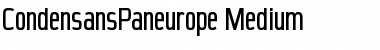 CondensansPaneurope-Medium Regular Font