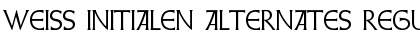 Download Weiss Initialen Alternates Font