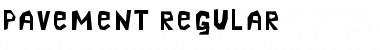 Pavement Regular Font