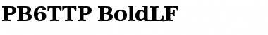 Download PB6TTP-BoldLF Font