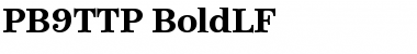 Download PB9TTP-BoldLF Font