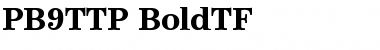 Download PB9TTP-BoldTF Font