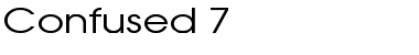 Confused 7 Regular Font