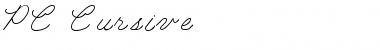 PC Cursive Regular Font