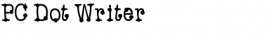 Download PC Dot Writer Font