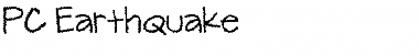 PC Earthquake Regular Font