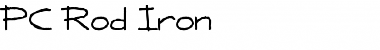 PC Rod Iron Regular Font