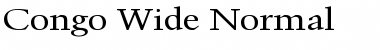 Congo Wide Normal Font