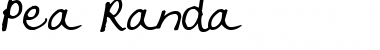 Pea Randa Regular Font