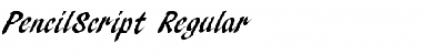 PencilScript Regular Font