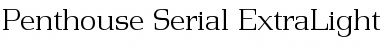 Penthouse-Serial-ExtraLight Regular Font
