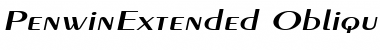 PenwinExtended Oblique Font