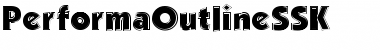 PerformaOutlineSSK Regular Font