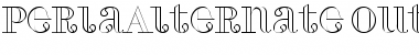 PerlaAlternate Outline Regular Font