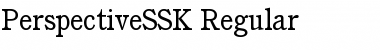 PerspectiveSSK Regular Font