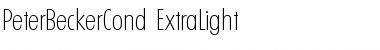 PeterBeckerCond-ExtraLight Regular Font