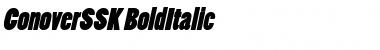 ConoverSSK BoldItalic Font