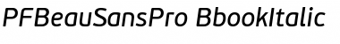 Download PF BeauSans Pro Font