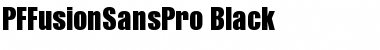 PF Fusion Sans Pro Black Font
