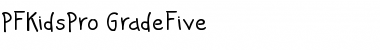 PF Kids Pro Grade Five Regular Font