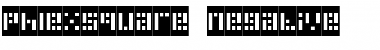 PhlexSquare Negative Regular Font