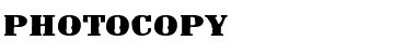 Download Photocopy Font