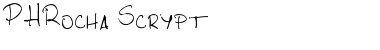 PHRocha Scrypt Regular Font