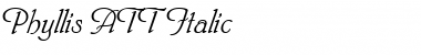 Phyllis ATT Italic Font