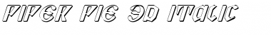 Piper Pie 3D Italic 3D Italic Font