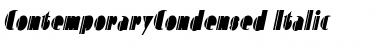 ContemporaryCondensed Italic Font