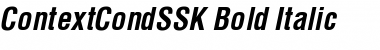 ContextCondSSK Bold Italic Font
