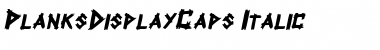 Download PlanksDisplayCaps Font