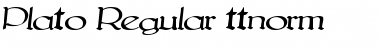 Plato Regular Font