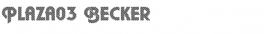 Plaza03 Becker Regular Font