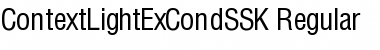 ContextLightExCondSSK Regular Font