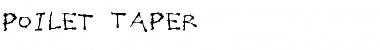 Poilet Taper Regular Font