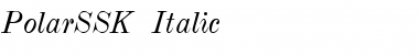 PolarSSK Italic Font
