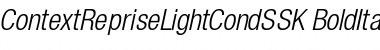 ContextRepriseLightCondSSK BoldItalic Font