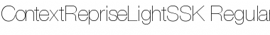 ContextRepriseLightSSK Regular Font