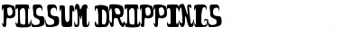 Download possum droppings. Font