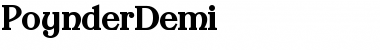 Download PoynderDemi Font