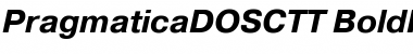 PragmaticaDOSCTT BoldItalic Font