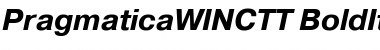 PragmaticaWINCTT BoldItalic Font