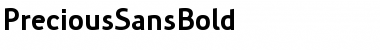 PreciousSansBold Regular Font