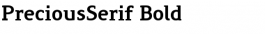 PreciousSerif Bold Font